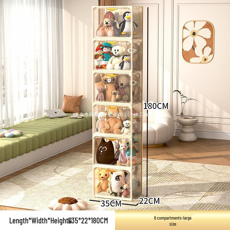 Transparenter Plüschtier-Aufbewahrungskorb und Ausstellungsbox