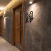 2D Flat WC Door Signs Funny Restroom Indicator Modern Toilet Signage  Shopping Mall