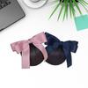 Women Hair Net Temperament Solid Color Bow-knot OL Fishnet Decorative Soft Anti-slip Hair Clip Hair Snood for Airline Stewardess