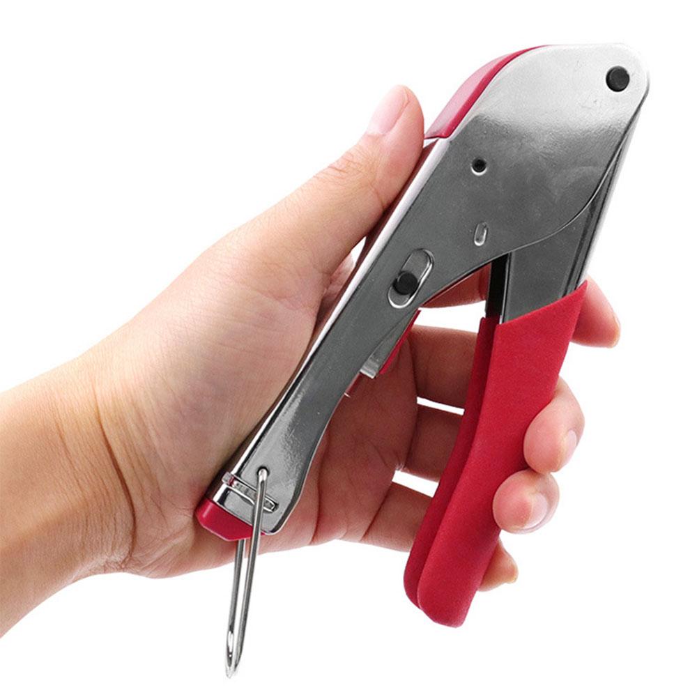 Multitool Wire Stripping Squeezing Pliers Coaxial Cable Cold Press Clamp RG59 RG6 Cable TV Crimping Tool Set with 20 F
