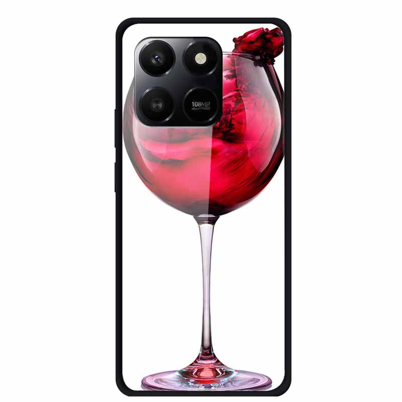 Glass Case For Honor X7d Play 10T 5G Case Soft Bumper Hard Tempered Glass Back Cover For Honor 400 Smart 2025 Phone Cases Fundas