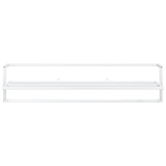 VidaXL Porte-serviettes Blanc 95x25x22 cm Fer 343093