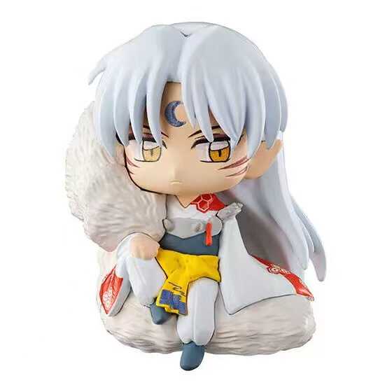Genuine Twisted Egg Q-Edition Inuyasha Data Cable Kikyo Sango Sesshoumaru Miroku Action Figure Model Gacha Toys
