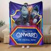 1pc, Disney Pixar Onward Merchandise: Blue Home Decor Blanket Perfect for Couch, Bedroom, Living Room, Travel, Camping