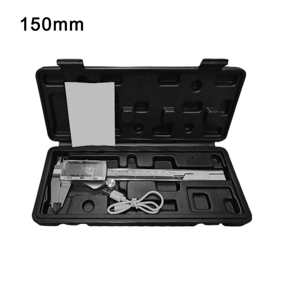 Rechargeable Vernier Digital Caliper High For Precision Jewelry Depth Gauge Locking Screw Vernier Caliper 0-150mm 0-200mm 0-300 150MM