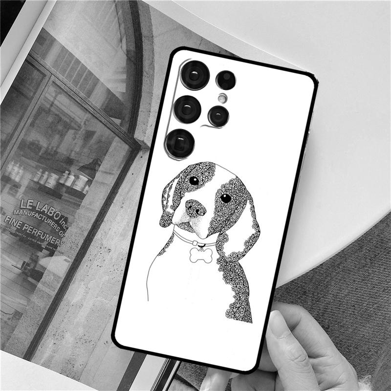 Cartoon Beagle Hund Handyhülle Für Samsung Galaxy S24 Ultra S9 S10 S20 S21 S22 S23 Plus S24 FE S25 Ultra Cover