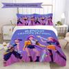 Kpop Demon Hunters Threepiece Set 1 Duvet Cover 2 Pillowcase Without Core Without Core Christmas Birthday Gift Bedding Set