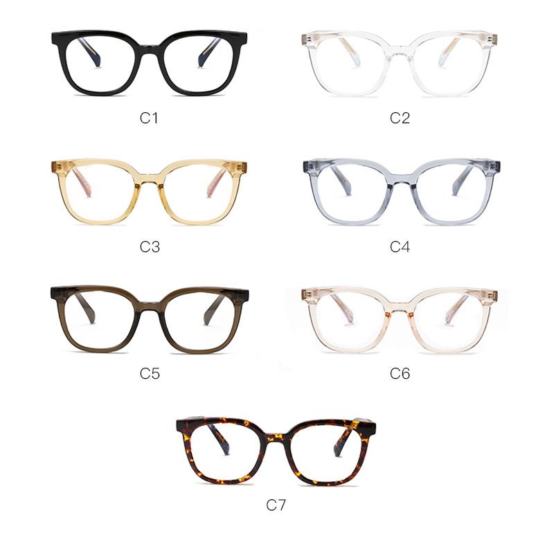 0 -0.5 -0.75 To -6.0 Anti Blue Rays Aspherical Lens Leopard Frame Oval Minus Diopter Glasses Unisex TR90 Prescription Spectacles
