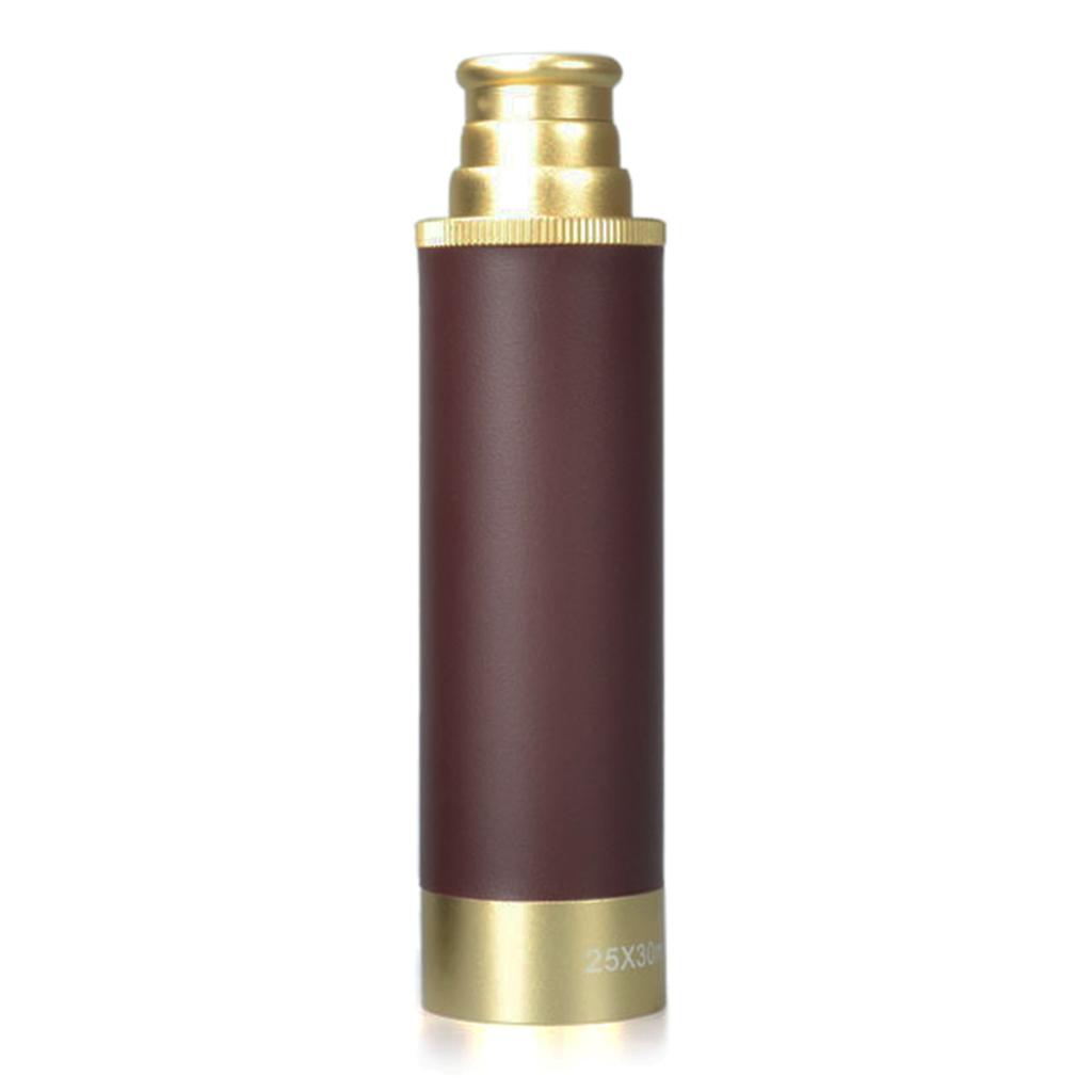 25x30 Pocket Zoomable Monocular Pirate Telescope Portable Handheld Vintage Monocular Telescope