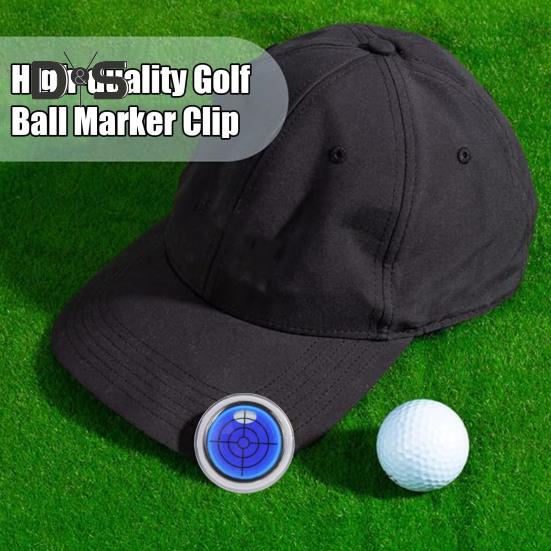 1/5 ks Značkovač golfových míčků Klip na kulatou čepici s funkcí úrovně Magnetická spona na značkovač golfového míčku Klip na čepici golfového míčku Značkovač čáry Golfové příslušenství