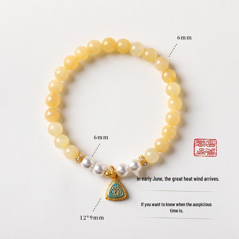 Aquamarine & White Crystal Beaded Bracelet: Fairy Summer Style for Girls, Sweet & Simple Fashion Hand Jewelry with a High-End Feel