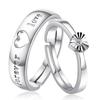 Adjustable Cross Couple Rings: Simulated Diamond Wedding Bands for Men & Women - Simple & Fashionable Design