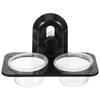 Reptile Food Water Bowl Suction Cup Wall Mount Feeder Dish Feeding Basin for Lizard Gecko Turtle Scorpion Centipede Acrylic