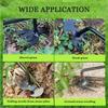 2PCS Weed Puller Tool Weeding Artifact 4 Teeths Dual Purpose Manual Weeders