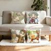 Yotsuba Anime Cartoon Pillow Case Sofa Living Room Bedroom Headboard Backrest Cushion Square Cushion Nap Time