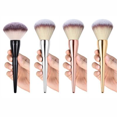 1 pinceau de maquillage grand format pour fond de teint, poudre et blush. Pinceau doux pour le visage. Grand pinceau cosmétique doux pour le fond de teint.