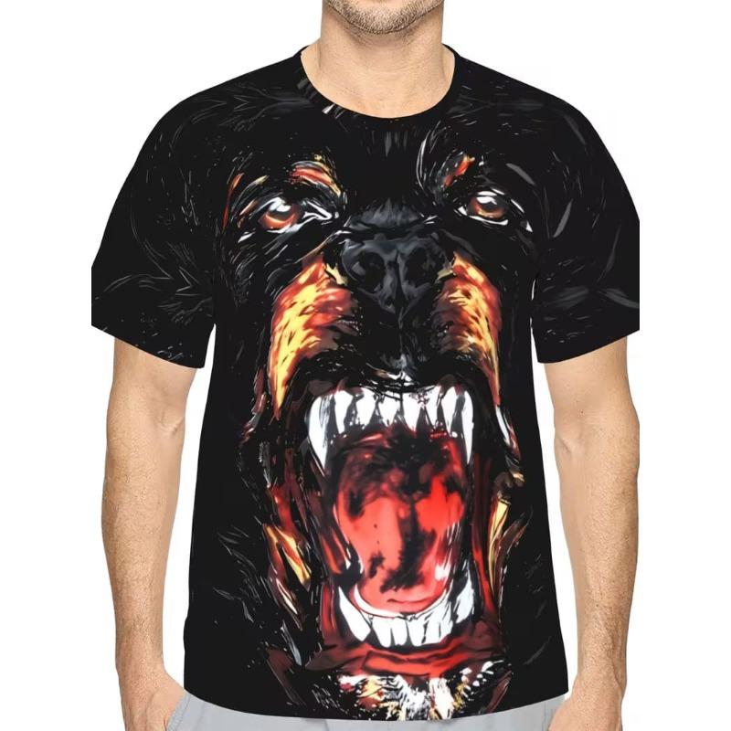 Mode Homme T-shirt Homme Imprimé 3D Col Rond Manches Courtes Tendance Streetwear
