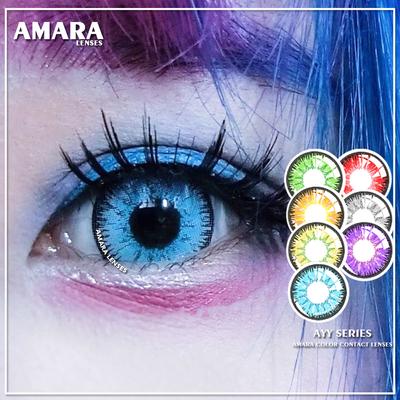 AMARA 1 paire de lentilles de contact de couleur douce série AYY Cosplay lentilles de contact cosmétiques pour les yeux Halloween lentilles de contact
