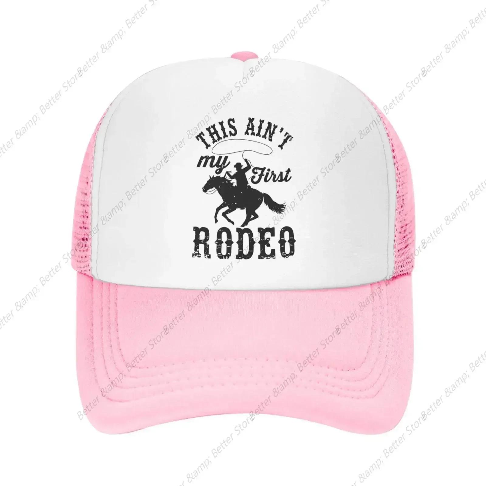 Snapback Trucker Hat for Women s Snapback Trucker Hats Trendy This Ain t My First Rodeo Breathable Unisex Caps Adjustable