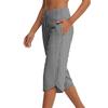 Damen High Waist Yoga-Hose mit Taschen, Gerade geschnittene Lässige Reisehose