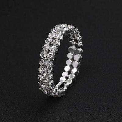 1 zestaw elegancki zestaw biżuterii ze strasami dla kobiet stop naszyjnik typu choker ze sztucznych kryształów kolczyki bransoletka idealny na przyjęcia weselne dla nowożeńców