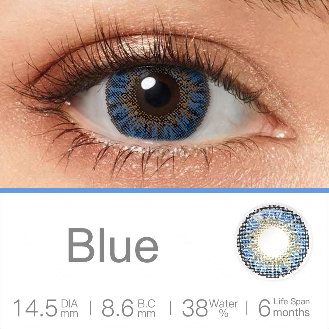 

Magister модные цветные контактные линзы 3TONE контактные линзы для глаз серые линзы мягкие цветные линзы 1 пара цветных контактных линз синий