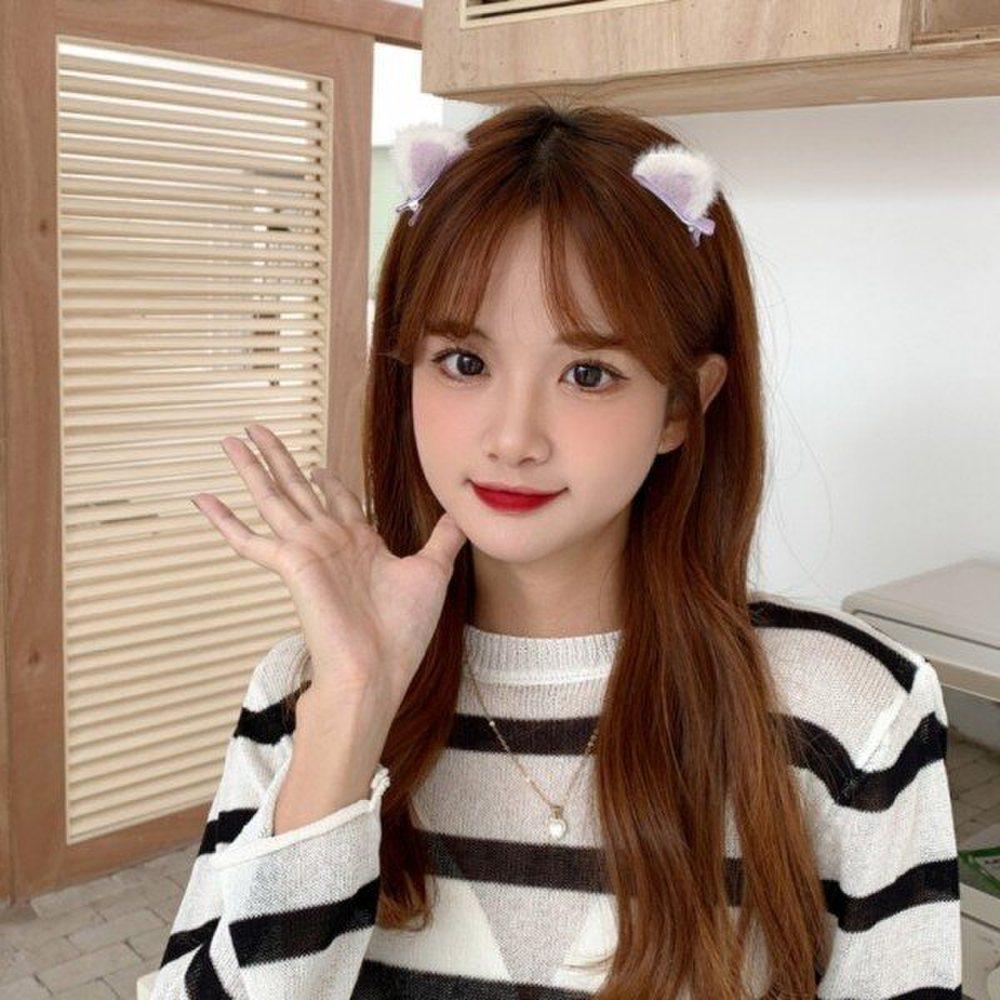 

Mno cat ear cute hair clip Blue