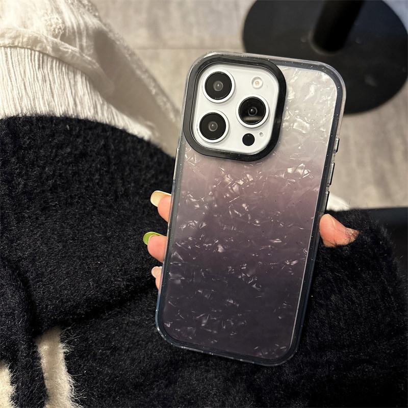 

Чехол 3-в-1 Gradient Case для iPhone 16 15 14 13 12 11 Pro Max Plus, цветной, ударопрочный, жесткий чехол для ПК iPhone 11 чёрный