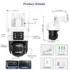 Nová EU 9MP 4K HD WiFi IP kamera Venkovní 8X zoom Tři objektivy Duální PTZ kamera Automatické sledování 8MP Zabezpečení Video Surveillance CCTV ICSEE