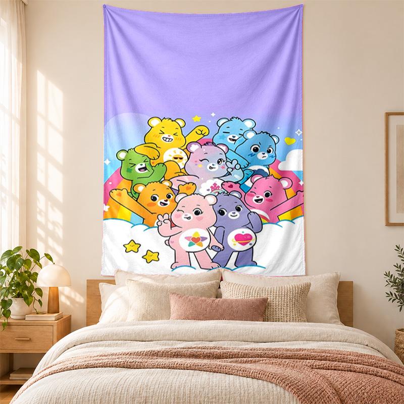 Care bear Tapestry highquality for decorating living room bedroom dorm walls ideal as bedroom wallart orholiday gift
