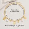 Fashion Women's Jewelry Geometric Retro Head Pendant Design Square Necklace Women's Versatile Item Jewelry