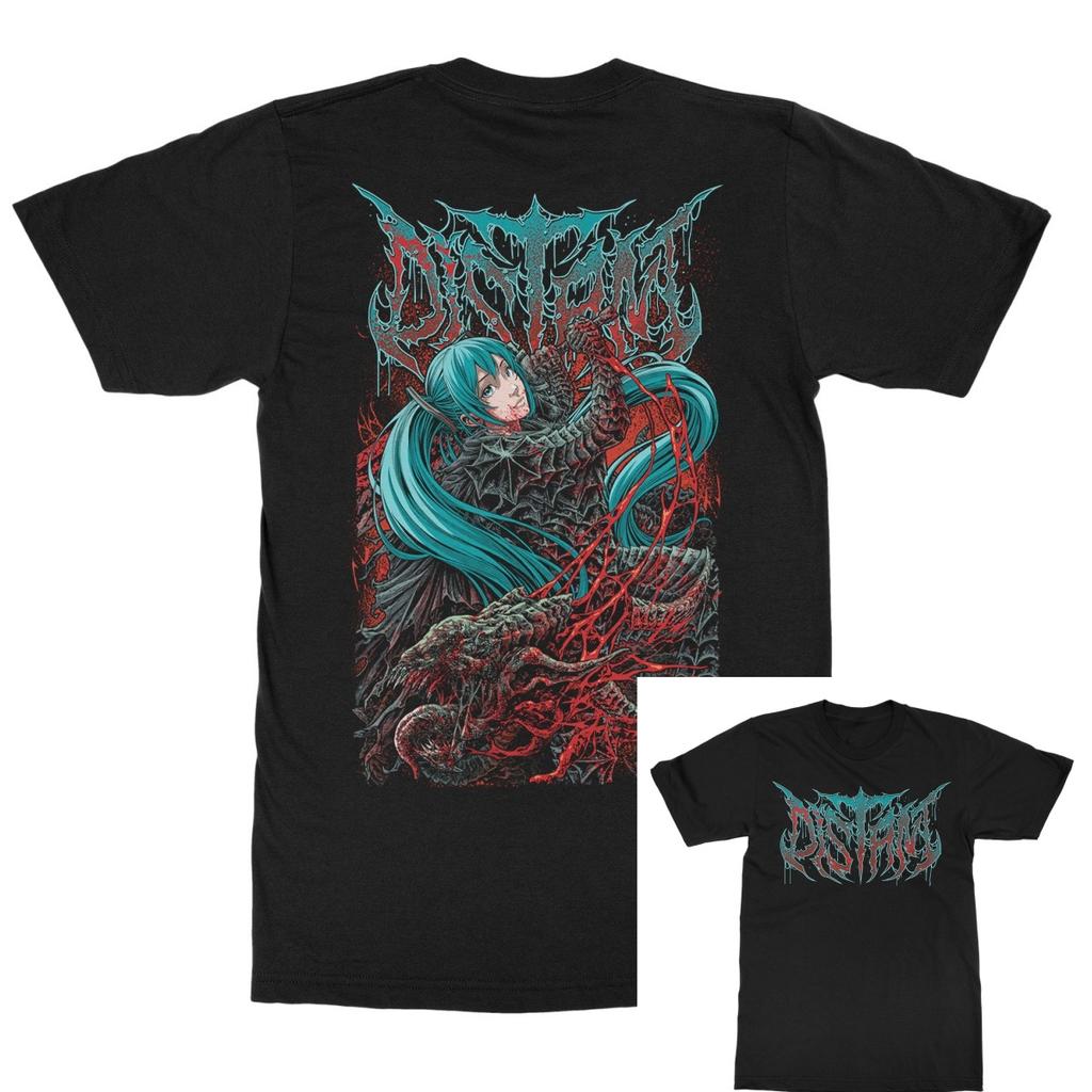 Distant Cursed Band TShirt  Cotton Graphic Tee Unisex Women Summer Streetwear Top