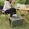 Kompakter tragbarer Holzkohlegrill für Camping und Picknicks im Freien - Faltbarer Handgrill-Grillständer für Zuhause und Reisen