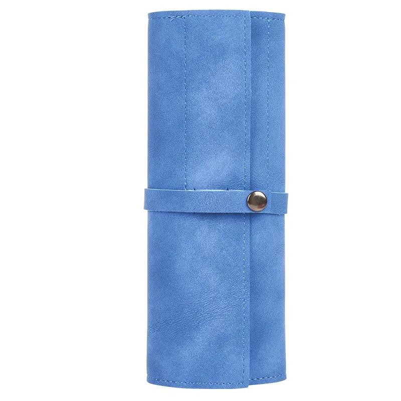 Watch Band Roll Organizer with 5 Slots,Storage Box,Easy Carry On Watchlover Storage,Full Grain Leather,Handmade Travel Case