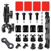 23Pcs/Set Motorcycle Accessory Bundle for Insta360/DJI/GoPro Action Camera Mount Kit