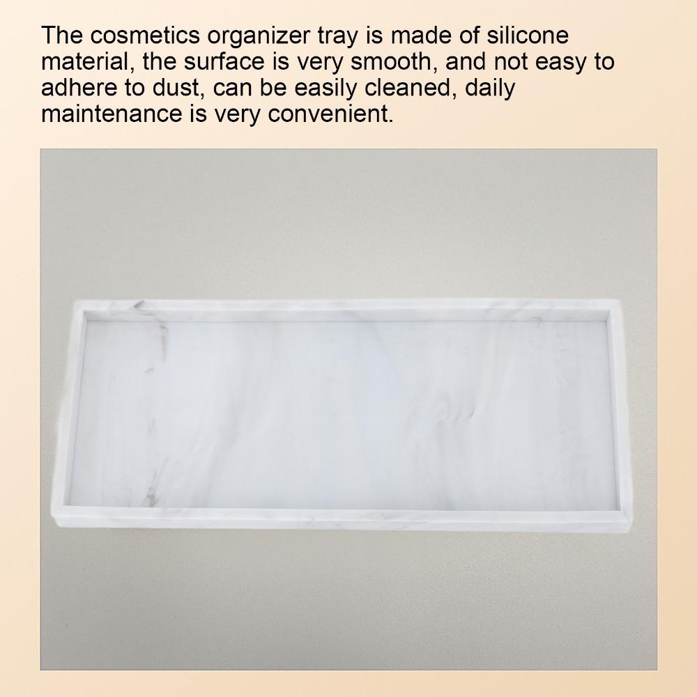 Non-Slip Silicone Organizer Tray S/L Silicone Countertop Tray Silicone Storage Tray  For Kitchen