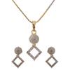 Jewellery Set for Women American Diamond Necklace Set with Earrings, Bracelet and Ring Jewellery for Girls and Women