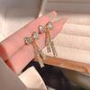 1 Pair Women Earrings Sparkling Rhinestones Bowknot Shape Drop Earrings Fine Craftsmanship Stud Earrings Jewelry Set
