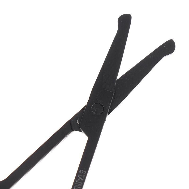 1Pc Nose Hair Scissor Stainless Steel Eyebrow Nose Hair Cut Facial Makeup Tool