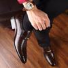 Leather Shoes Mens PU  Luxury Crocodile Pattern Men Business Dress Shoes Casual Social Shoe Male Wedding Footwear