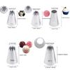 5pcs Large Metal Cake Cream Decoration Tips Set Pastry Tools Stainless Steel Piping Icing Nozzle Cupcake Head Dessert Decorators