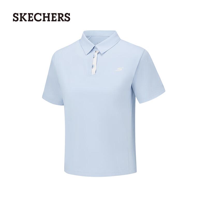 Skechers Women s Comfortable Knit Short-Sleeve Polo Shirt P226W009 L