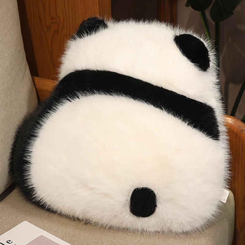 

Милая подушка-спинка из искусственной шерсти панды для дивана или прикроватной тумбочки 45*48cm 0.6kg