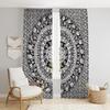 Beautiful Indian Bohemian Psychedelic Hippie Tree of Life Window Curtain Panels for Bedroom, Living, Balcony (Elephant Peacock)
