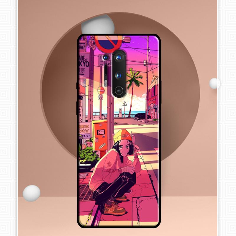 Japanese Style Anime Case For OnePlus Ace 11 9 10 Pro 9RT 10T 8T Cover For OnePlus Nord CE 2 Lite 2T N10 N20