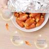 100Pcs Disposable Stretch Fresh-keeping Food Covers Aluminum Foil Elastic Lids for Refrigerator Use