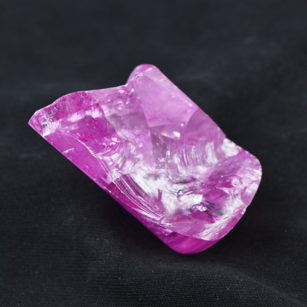 Natural Pink Zircon Loose Gemstone 129.20 ct Raw Uncut Rough for Lapidary and Gem Collections