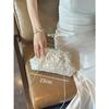 Sweet autumn and winter French retro niche fish scale bright beads cloud dumplings fashionable versatile hand-held messenger bag girl