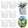 Transparent Hydroponic Plant Basket Fish Tank Hanging Decorations Pot Aquatic Plants Holder Fish Tank Planter