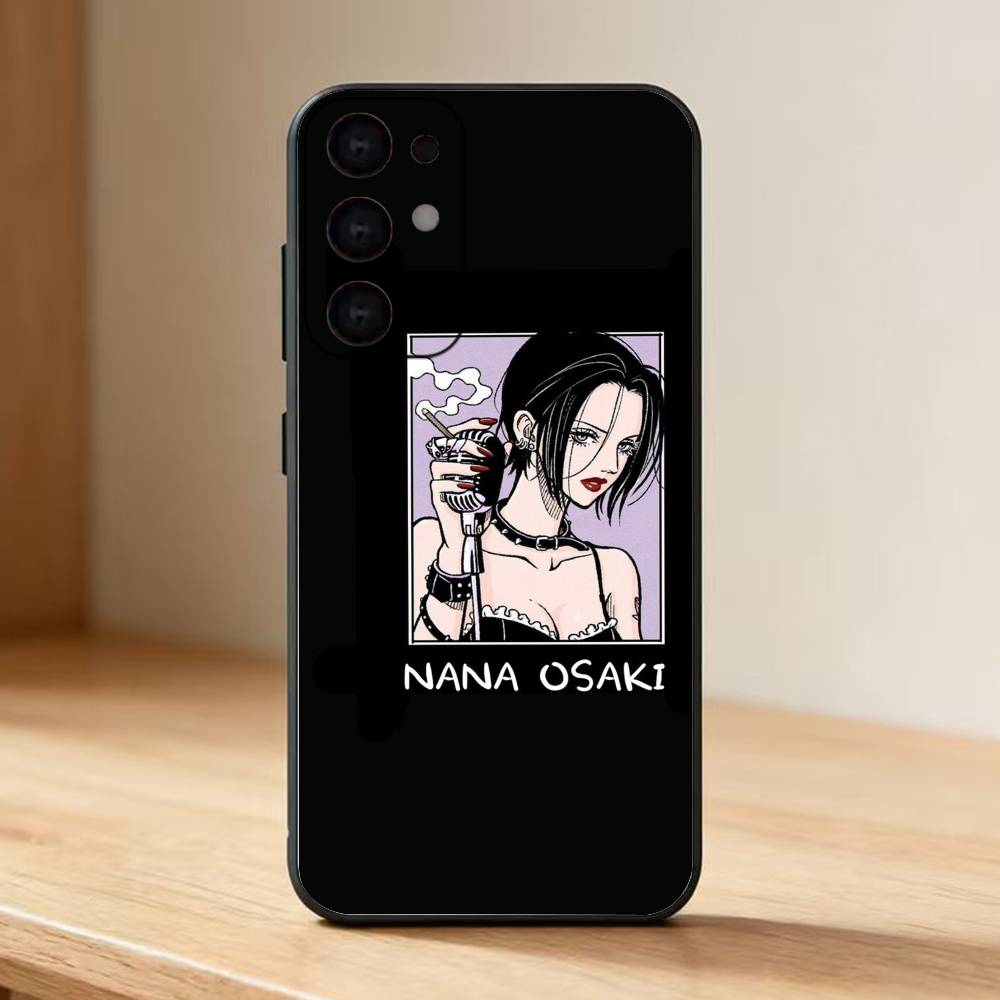 

Nana Osaki Phone Case For Samsung S25,24,23,22,30,21,10,9,Ultra,Plus,Lite Soft Black Case Samsung S30Ultra5G